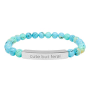 "Cute but feral" stone bracelet