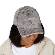 "techno or bust" Washed Dad Hat