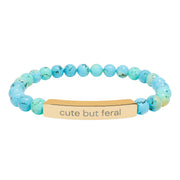 "Cute but feral" stone bracelet