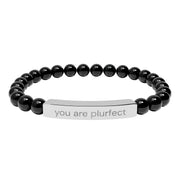 "you are plurfect" stone bracelet