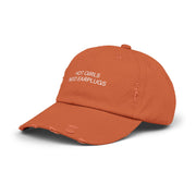 Hot girls need earplugs distressed hat