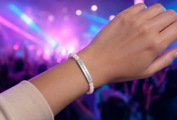 "you are plurfect" stone bracelet