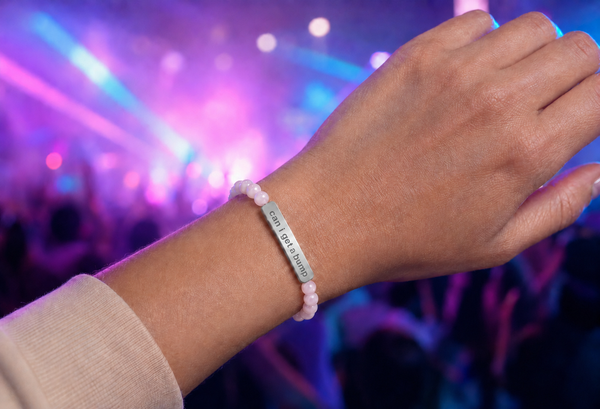 'Can I Get a Bump?' Natural Stone bracelet