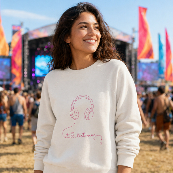 Still listening Crewneck Sweatshirt