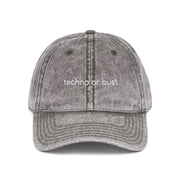 "techno or bust" Washed Dad Hat