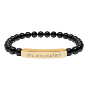 "you are plurfect" stone bracelet