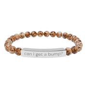 'Can I Get a Bump?' Natural Stone bracelet