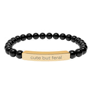"Cute but feral" stone bracelet