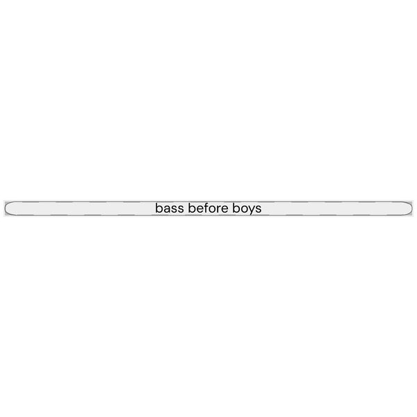 “bass before boys” Minimalist Bangle