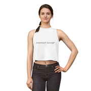 Women's Crop Top — Minimal 'pwemium wounge' Graphic Tank