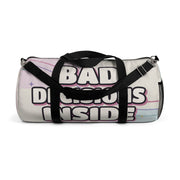 "Bad Decisions Inside" Duffel Bag — Travel Gym Bag